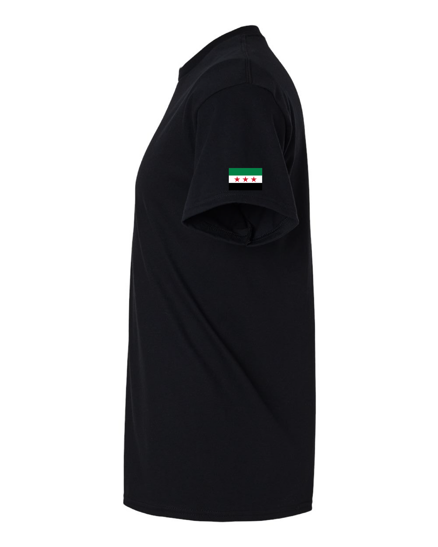 Syria (NEW FLAG SIDE) My Home T-shirt Black