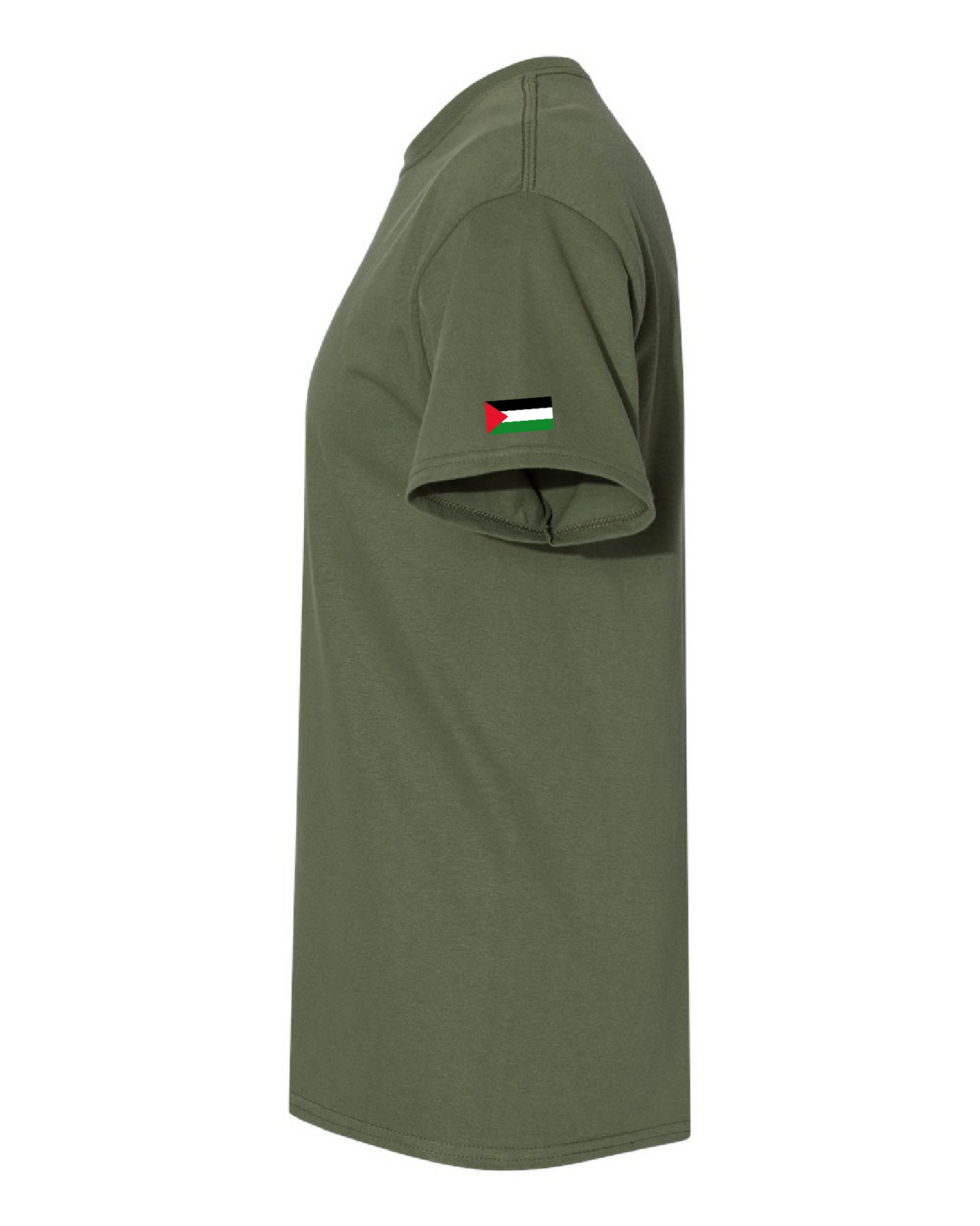 Palestine My Home T-shirt Military Green