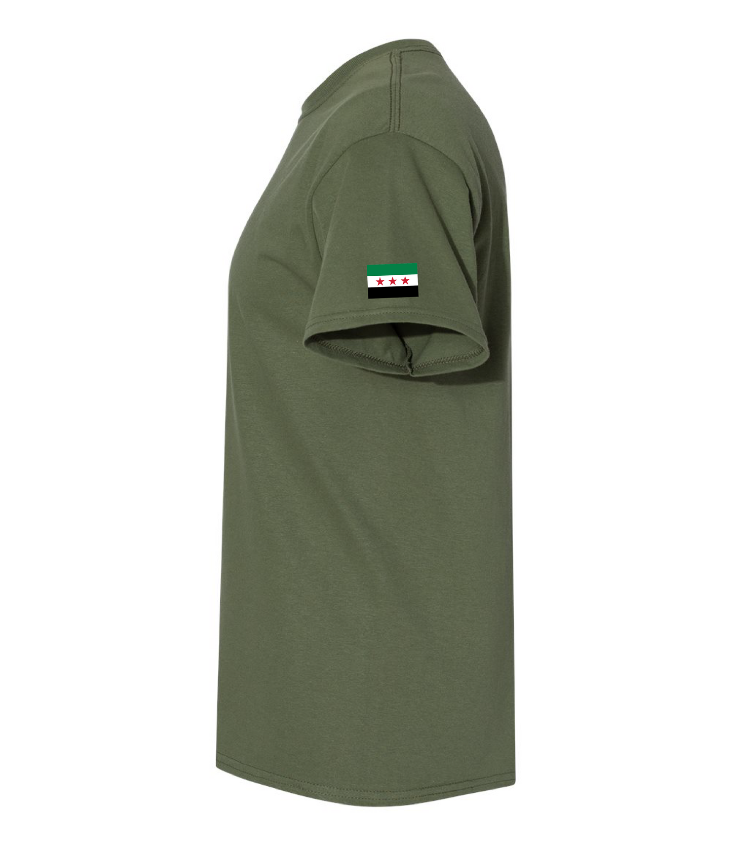 Syria (NEW FLAG SIDE) My Home T-shirt Military Green