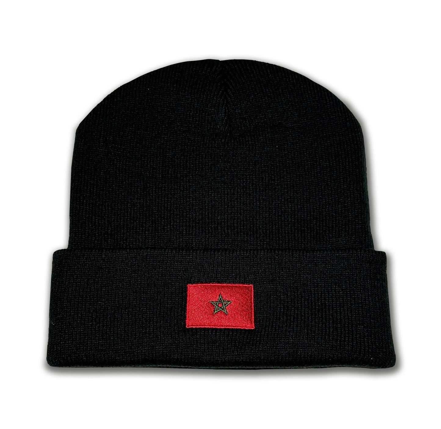 Morocco Acrylic Knit Toque Black