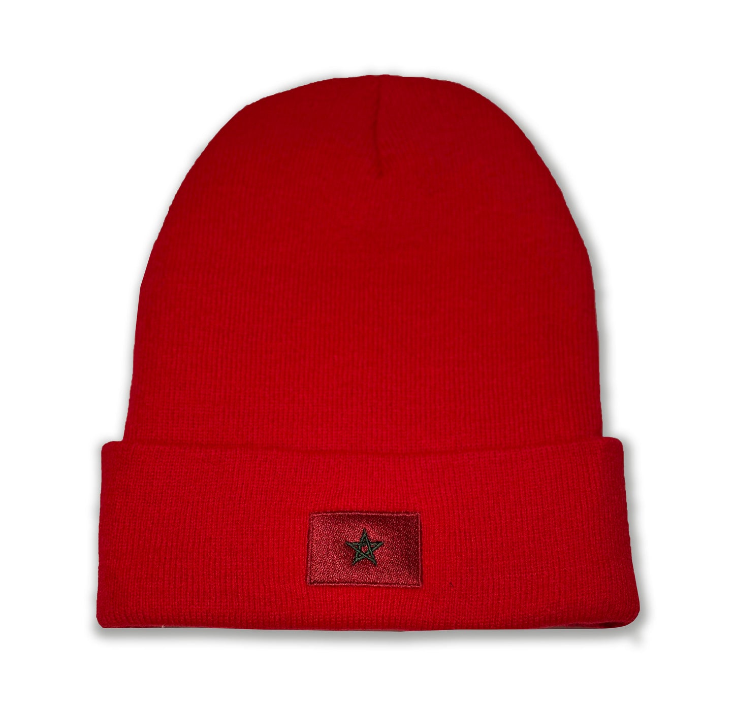 Morocco Acrylic Knit Toque Red