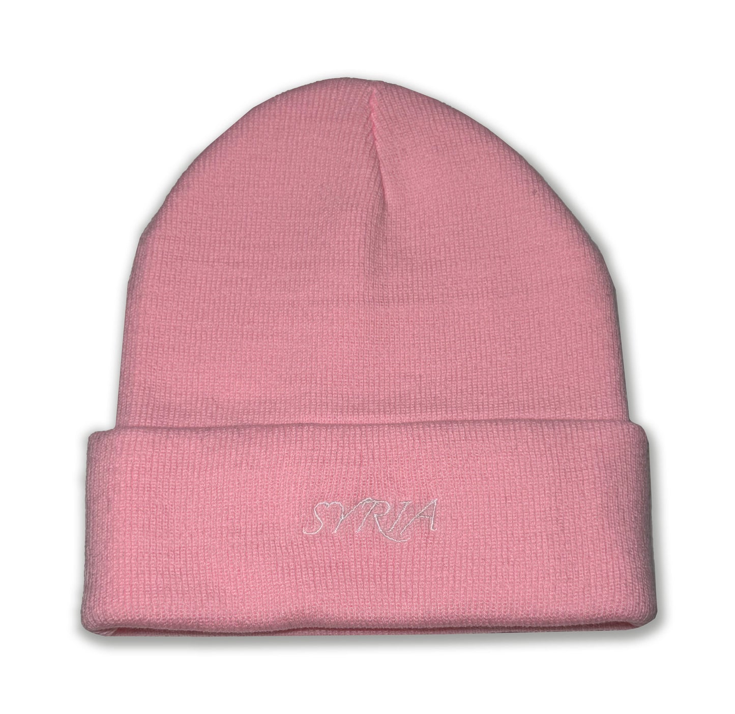 Syria Acrylic Knit Toque Light Pink