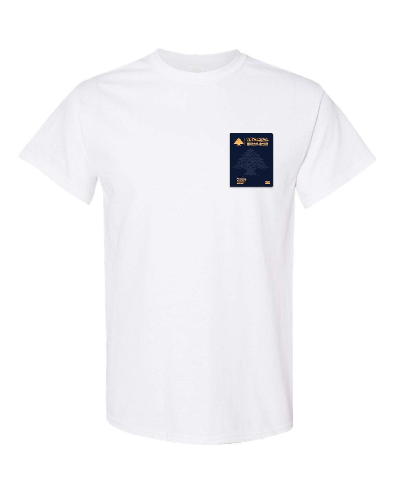 Lebanon Passport T-shirt White