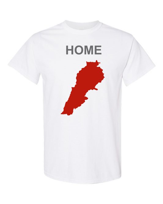 Lebanon My Home T-shirt White/Red