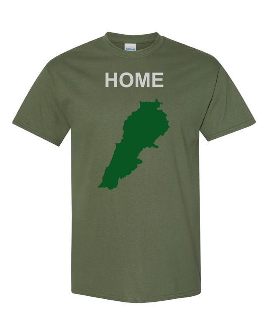 Lebanon My Home T-shirt Military Green