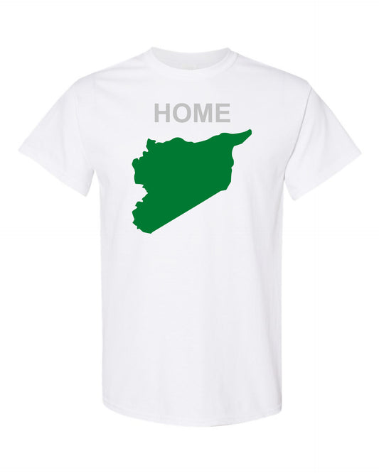 Syria (NEW FLAG SIDE) My Home T-shirt White