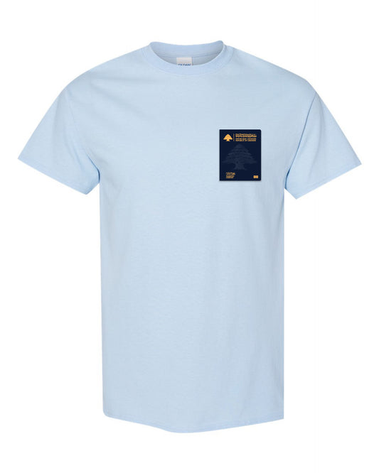 Lebanon Passport T-shirt Light Blue