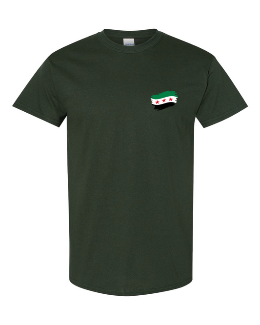 Syria Flag T-shirt_Forest Green