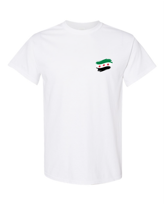 Syria Flag T-shirt White